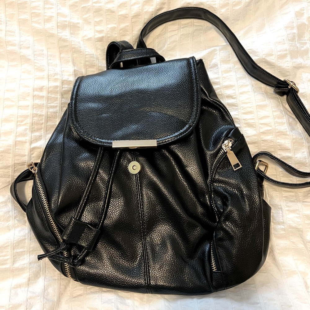 Black Backpack Purse